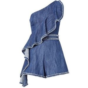 Alexis Denim Ruffle Romper